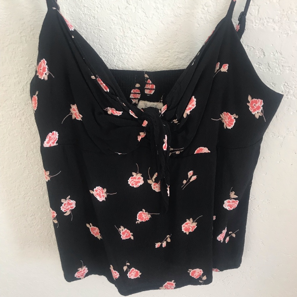 John Galt Rose Tie Top